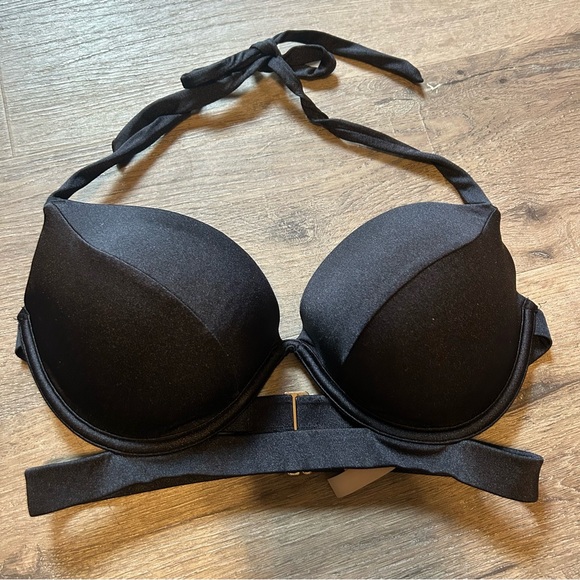 Victoria's Secret Black Tie Bikini Top - Picture 1 of 6